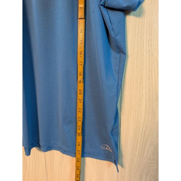 New LL Bean Women's Relaxed Fit Premium Double L Polo Shirt Blue Water XL - Picture 7 of 7